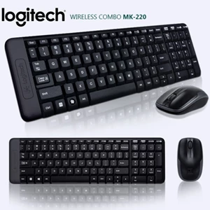 Mouse dan Keyboard Logitec Wireless K220