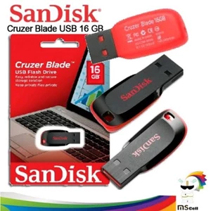  Gadget USB Sandisk 16 GB Cruzer Blade USB 2.0 Flash Drive