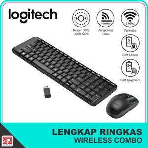 Mouse dan Keyboard Logitech MK220 Keyboard Mouse Wireless Combo Original