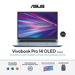 Laptop ASUS Vivo Book Pro 14 OLED M3400QA-OLED S554 Solar Silver