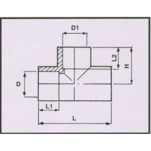 Tee Socket All Solvent Cemment Joint 200-200