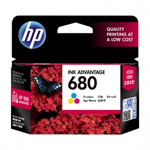 Tinta Hp 680 Black/Color Ink Cartridge OriginaL
