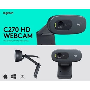 Webcam Logitech C270 HD Original Garansi 1 Tahun