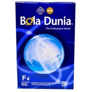KERTAS HVS BOLA DUNIA F4 70 GR -  Kertas HVS F4