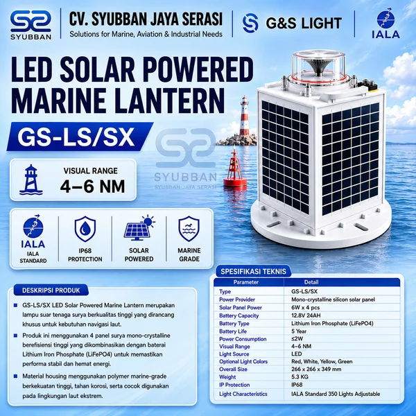 Lampu Suar 4-6 NM Standard IALA Bergaransi 1 Tahun - Syubbanjaya 