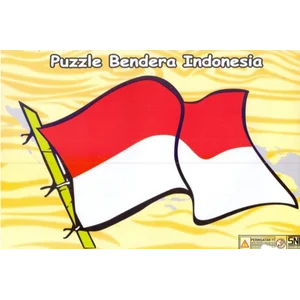 Mainan Puzzle Edukasi Anak Bendera Indonesia