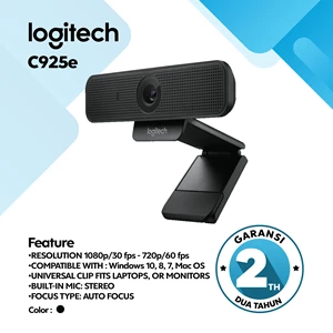 Webcam Logitech C925e garansi original