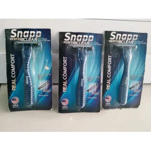 PISAU CUKUR 3 MATA PISAU REAL COMFORT ALOEVERA ISI 6 PCS