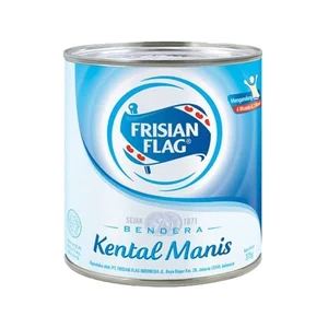 Susu Kental Manis Bandera Kaleng Frisian Flag Putih 375 gr 