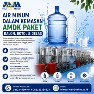Air minum dalam kemasan AMDK paket Galon Botol Dan Gelas