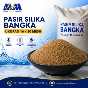 Pasir Silika Bangka Ukuran 16 x 30 mesh