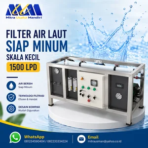 Filter Air Laut Siap Minum skala kecil 1500 LPD