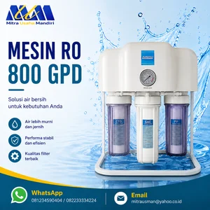 Mesin Air tawar siap minum kapasitas 800 GPD