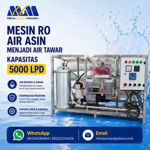 MESIN RO AIR ASIN MENJADI AIR TAWAR KAPASITAS 5000 LPD