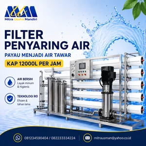 FILTER PENYARING AIR PAYAU MENJADI AIR TAWAR KAP 12000L PER JAM