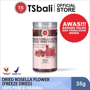TSb Dried Rosella Flower / Freeze Dried Rosella 35gr