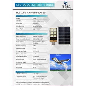Lampu Jalan PJU LED Solar Cell 200 Watt
