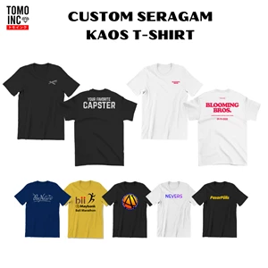 kaos sablon (built up) premium katun custom seragam karyawan