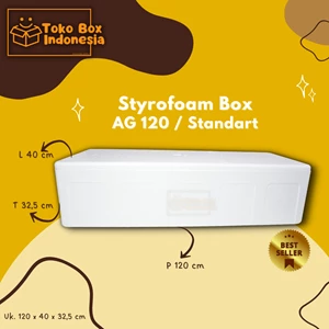 Styrofoam Box AG 120 / Styrofoam Box Long / Box Styrofoam AG 120 / Styrofoam Box Ice / Meat / Vegetables / Fruits / Frozen Food