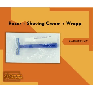 Paket Alat Cukur Rambut Razor Biru Shaving Kit