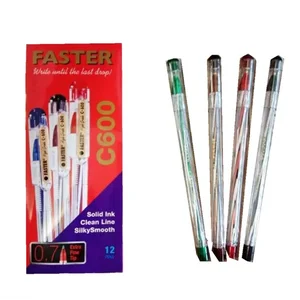 Pulpen / Ballpoint Faster C-600 Black