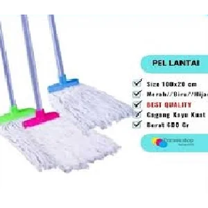 Alat Pel Lantai Gagang Panjang 110cm Model Kain Sumbu