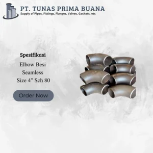 Elbow Besi Seamless 4" Sch 80