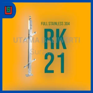 Minimalist Glass Stair Railing Railing Pole RK 21 Stainless Steel Railing