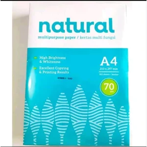 Kertas HVS A4 Merk Natural 1 Rim