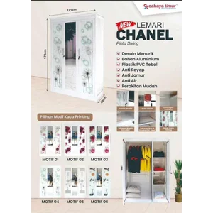 Lemari Pakaian 3 Pintu Chanel