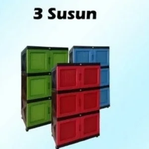 Lemari Plastik MM 999 3 Susun Plus kunci