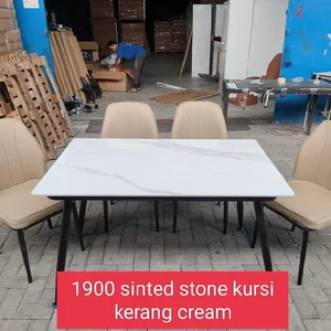 Meja Makan Unique 4 Kursi 1900 Batu