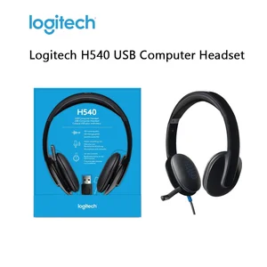 Headset Komputer Logitech H540 Headset Stereo USB Mikrofon Noise Cancelling
