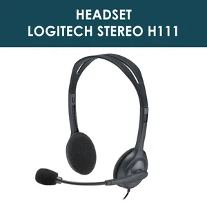 Headset Komputer Logitech H111 Headset Stereo Single Jack 3.5mm