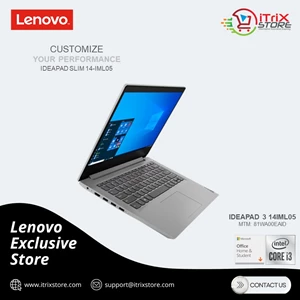 Laptop Notebook Lenovo Ideapad 3 14IML05 i3-10110U 4GB 256GB Intel UHD Windows 10 + OHS 2019 - Platinum Grey (81WA00EAID)