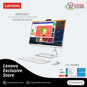 Desktop All in One Lenovo IdeaCentre AIO 3 22ITL6 i5-1135G7 4GB 512GB Intel Iris Xe Windows 11 OHS 2021 - White (F0G500BEID)