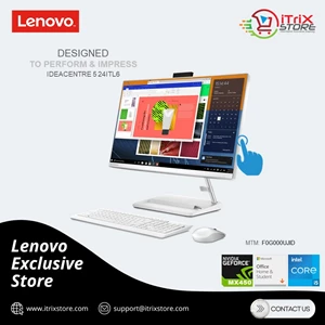 Desktop All in One Lenovo IdeaCentre AIO 3 24ITL6 i5-1135G7 8GB 512GB Nvidia MX450 2GB Windows 11 OHS 2021 Touch - White (F0G000UJID)