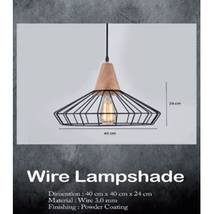  Kap Lampu Estetik Wire  3 mm