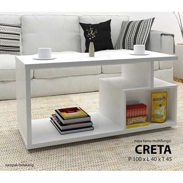 Meja Tamu Minimalis CRETA 100 x 40 x 45 cm