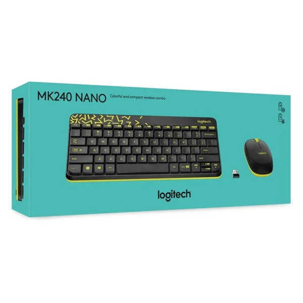 Peralatan Kantor Logitech Wireles Mouse Keybord MK 240