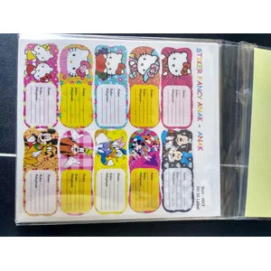 Stiker Label Nama Anak-Anak