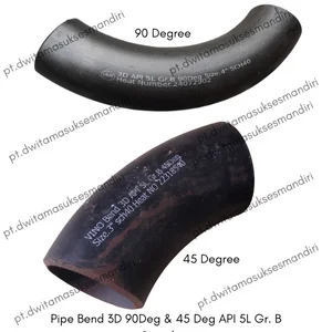 Elbow Carbon Steel 5D API 5L Gr. B 90 Degree Size. 3 Inch Sch 40