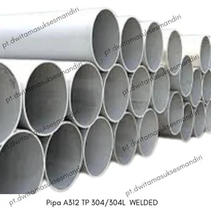 Pipa Stainless Steel SS 304/304/L Welded