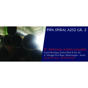 Pipa Baja Spiral A252 Gr 2 OD 1200mm x 10mm x 12 Mtr