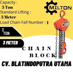 MILTON CHAIN BLOCK 3 TON X 3 METER HZB TYPE