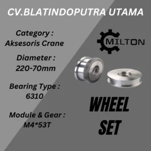 CRANE WHEEL SET TYPE 220-70*M4