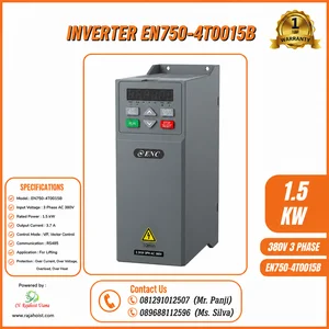 Inverter Listrik VFD EN750-4T0015B Three Phase Drive