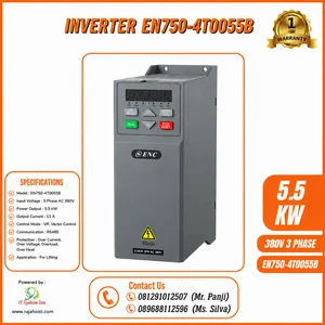 Inverter Listrik VFD EN750-4T0055B Three Phase Drive