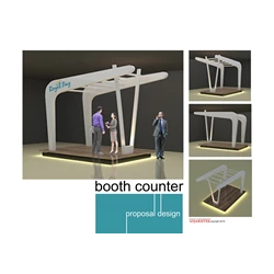 Desain Booth Counter di Batam - Riau By Anjarsitek