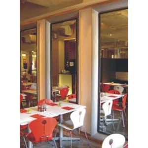 Desain Interior mangkok putih restoran